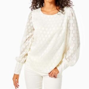 NWT- XL Lilly Pulitzer Lambert Top in Coconut